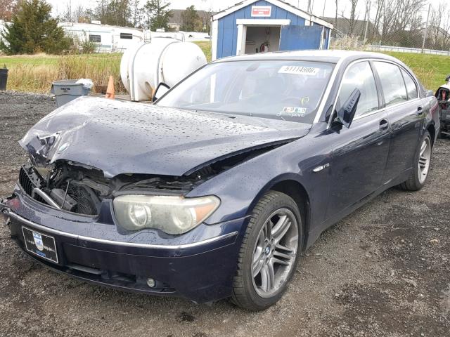 WBAGN83463DK10335 - 2003 BMW 760 LI BLUE photo 2