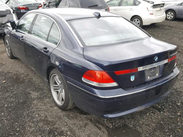 WBAGN83463DK10335 - 2003 BMW 760 LI BLUE photo 3