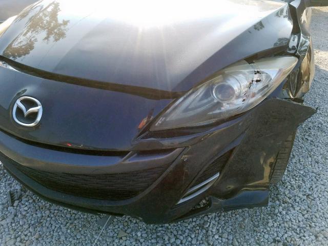 JM1BL1S58A1206306 - 2010 MAZDA 3 S BLACK photo 9