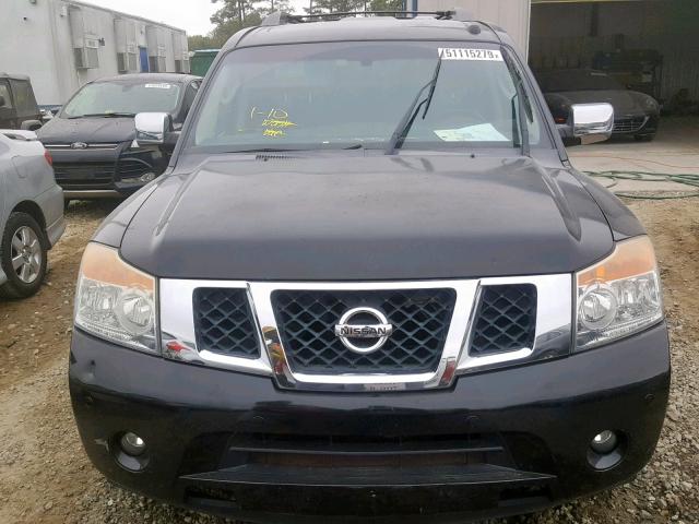 5N1BA08D49N606670 - 2009 NISSAN ARMADA SE BLACK photo 10