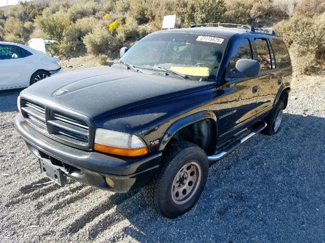 1B4HS28NXYF304516 - 2000 DODGE DURANGO BLACK photo 2