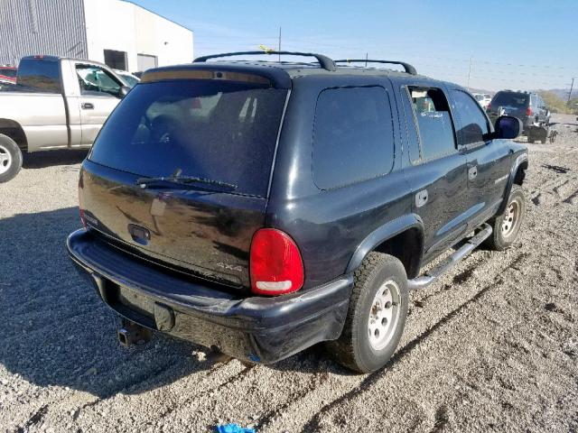 1B4HS28NXYF304516 - 2000 DODGE DURANGO BLACK photo 4