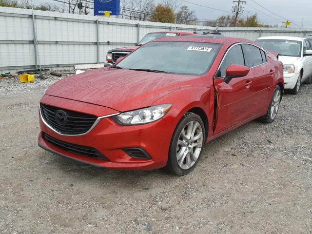 JM1GJ1V56G1404477 - 2016 MAZDA 6 TOURING RED photo 2