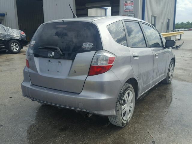 JHMGE8H27AS022151 - 2010 HONDA FIT SILVER photo 4