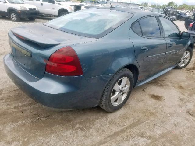 2G2WP552X61203055 - 2006 PONTIAC GRAND PRIX BLUE photo 4