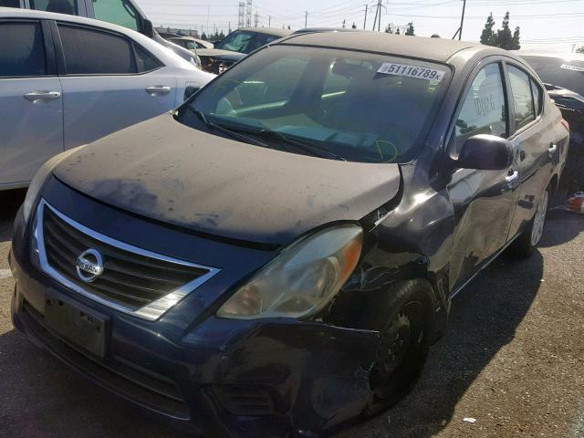 3N1CN7AP2DL842496 - 2013 NISSAN VERSA S BLUE photo 2