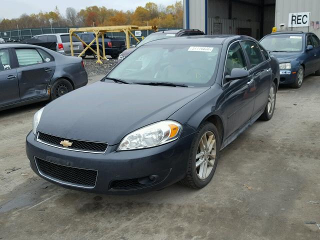 2G1WC5E38E1172301 - 2014 CHEVROLET IMPALA LIM BLUE photo 2