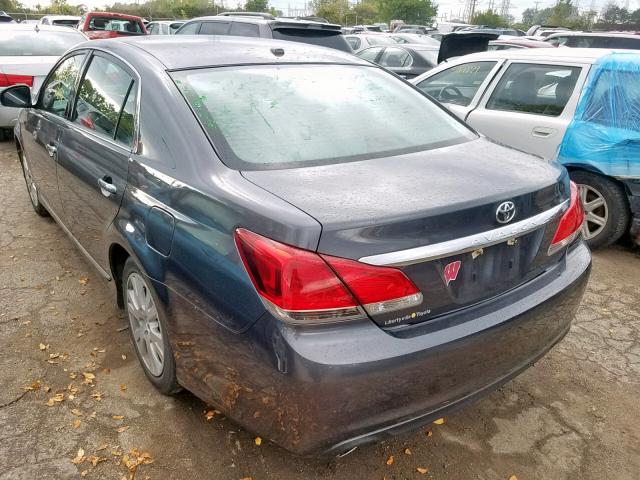 4T1BK3DB5BU388544 - 2011 TOYOTA AVALON BAS GRAY photo 3