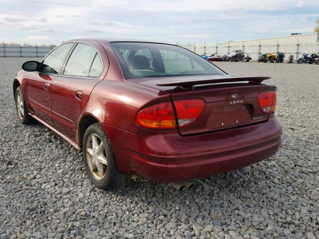 1G3NL52E63C154251 - 2003 OLDSMOBILE ALERO GL RED photo 3