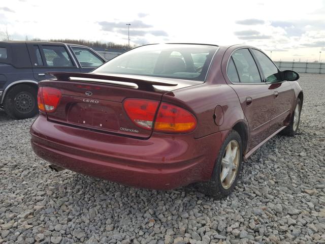 1G3NL52E63C154251 - 2003 OLDSMOBILE ALERO GL RED photo 4