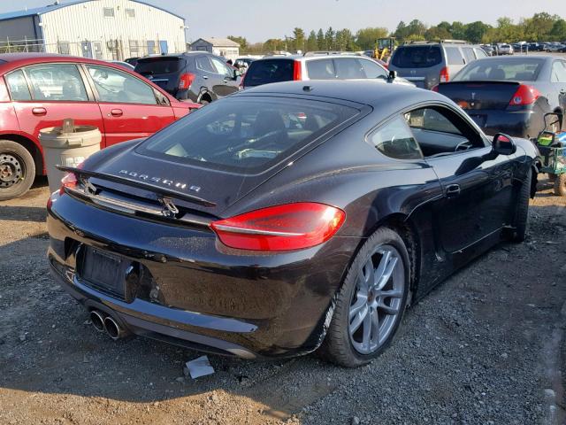 WP0AA2A80FK161107 - 2015 PORSCHE CAYMAN BLACK photo 4