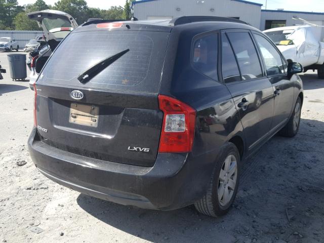 KNAFG526387156263 - 2008 KIA RONDO LX BLACK photo 4