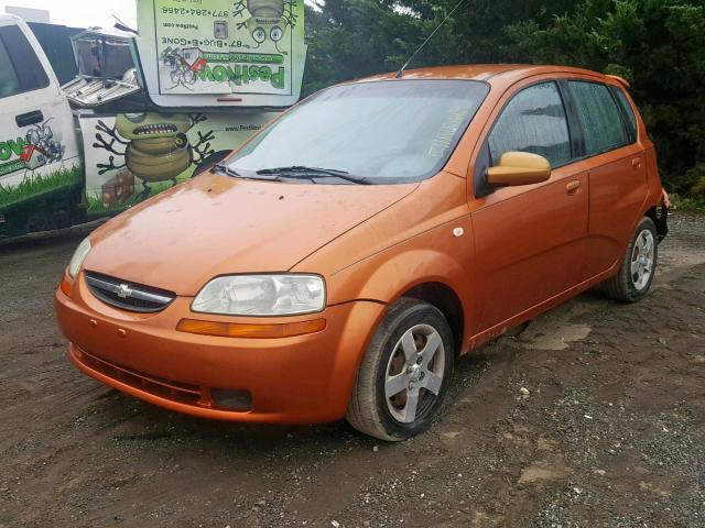 KL1TD62605B478380 - 2005 CHEVROLET AVEO BASE ოქროსფერი ფოტო 2