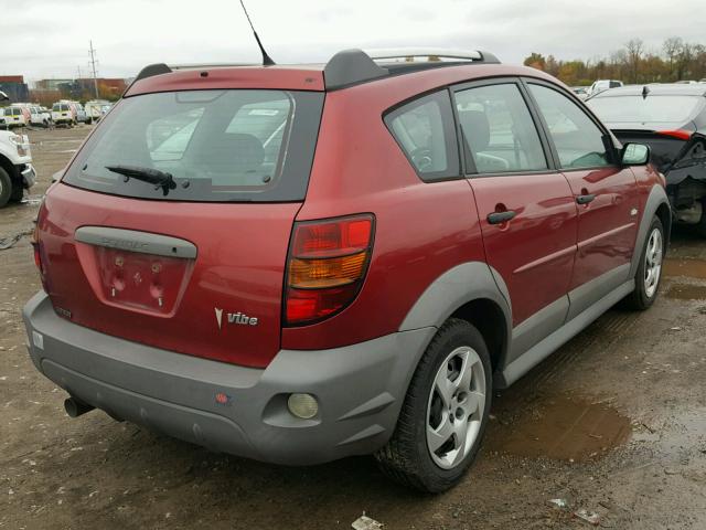 5Y2SL65836Z452336 - 2006 PONTIAC VIBE MAROON photo 4