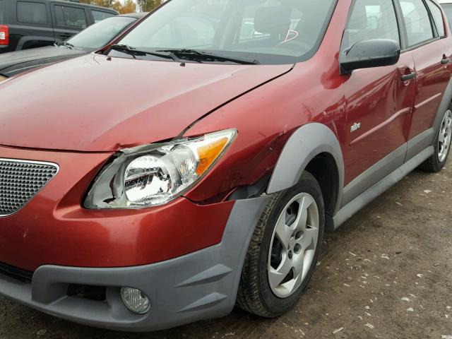 5Y2SL65836Z452336 - 2006 PONTIAC VIBE MAROON photo 9