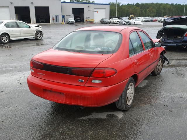 1FAFP10P2WW309747 - 1998 FORD ESCORT LX RED photo 4