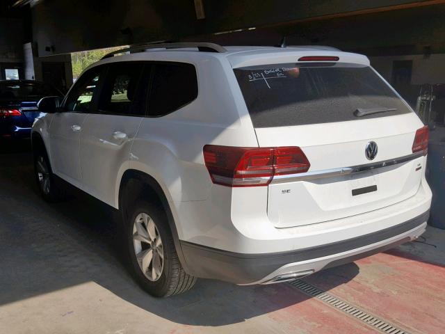 1V2LR2CA2KC550710 - 2019 VOLKSWAGEN ATLAS SE WHITE photo 3