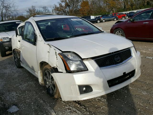 3N1AB6AP2CL764830 - 2012 NISSAN SENTRA 2.0 WHITE photo 1