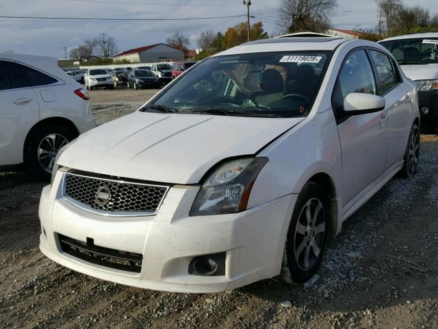 3N1AB6AP2CL764830 - 2012 NISSAN SENTRA 2.0 WHITE photo 2