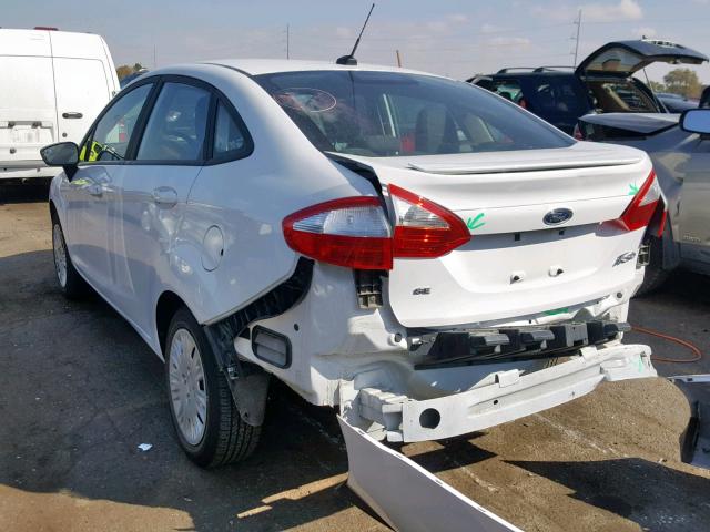 3FADP4BJ9KM131220 - 2019 FORD FIESTA SE WHITE photo 3