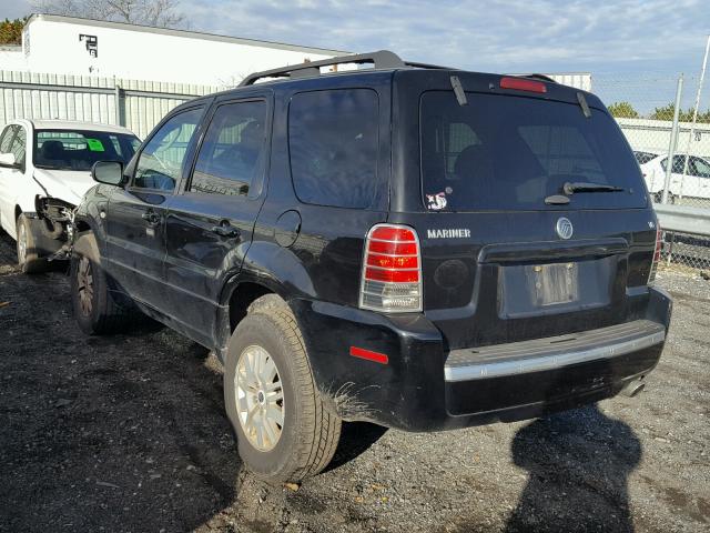 4M2YU81157KJ12721 - 2007 MERCURY MARINER LU BLACK photo 3