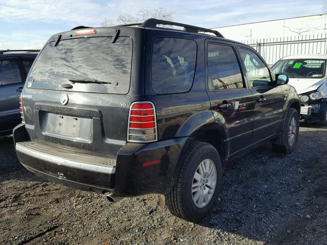 4M2YU81157KJ12721 - 2007 MERCURY MARINER LU BLACK photo 4