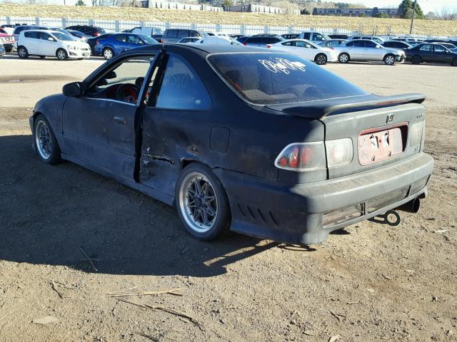 1HGEJ6123XL081575 - 1999 HONDA CIVIC DX BLACK photo 3