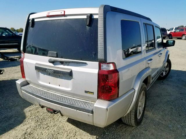 1J8HH48P57C635883 - 2007 JEEP COMMANDER SILVER photo 4