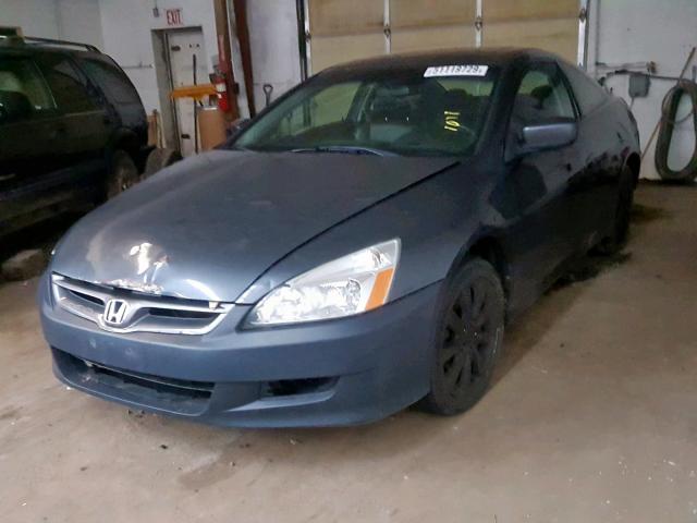 1HGCM82627A008060 - 2007 HONDA ACCORD EX GRAY photo 2