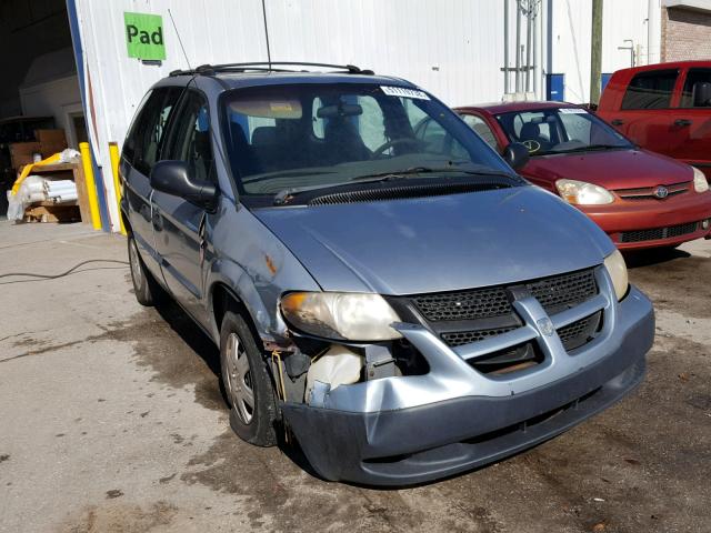 1D4GP25B03B317515 - 2003 DODGE CARAVAN SE SILVER photo 1