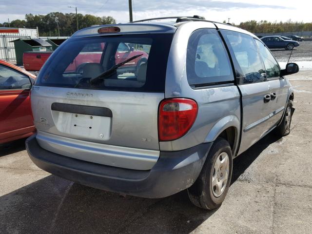 1D4GP25B03B317515 - 2003 DODGE CARAVAN SE SILVER photo 4