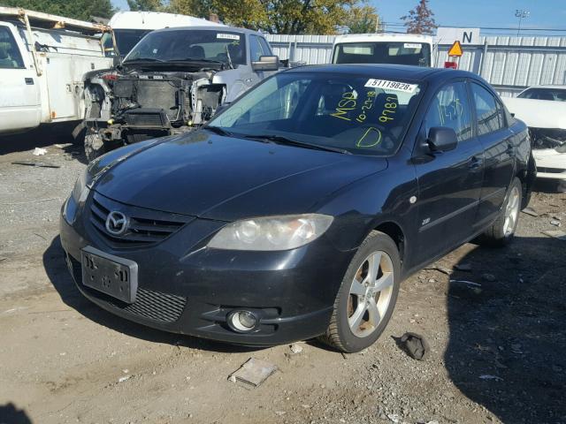 JM1BK323251231396 - 2005 MAZDA 3 S BLACK photo 2