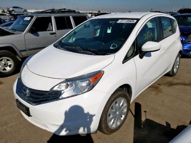 3N1CE2CP5GL362585 - 2016 NISSAN VERSA NOTE WHITE photo 2