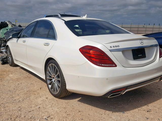 WDDUG8CB5GA235738 - 2016 MERCEDES-BENZ S 550 WHITE photo 3