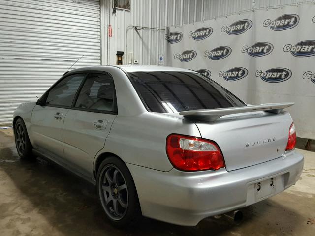 JF1GD29602G522598 - 2002 SUBARU IMPREZA WR SILVER photo 3