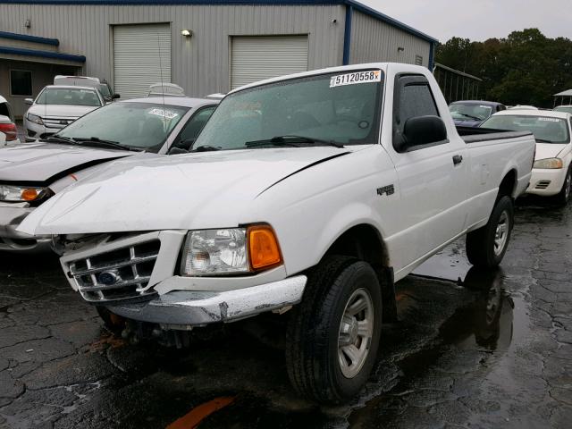 1FTYR10U93PA65846 - 2003 FORD RANGER WHITE photo 2