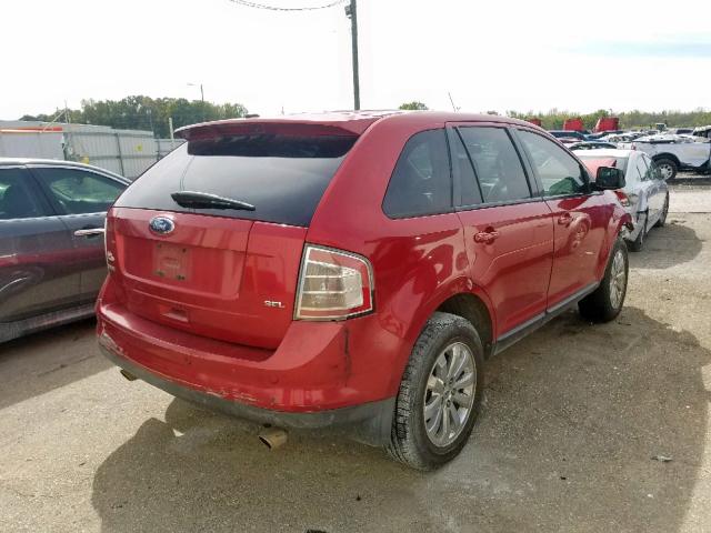 2FMDK3JC9ABA68122 - 2010 FORD EDGE SEL RED photo 4