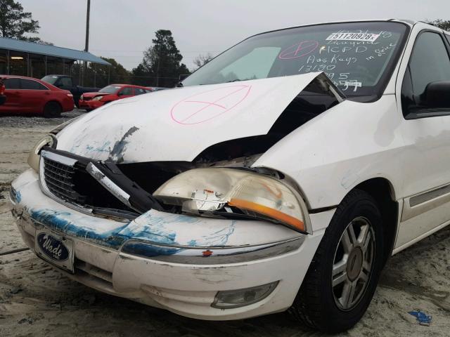 2FMDA52451BC36795 - 2001 FORD WINDSTAR S WHITE photo 9