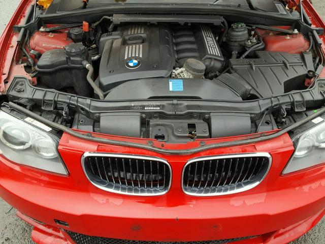 WBAUP73598VF06695 - 2008 BMW 128 I RED photo 7