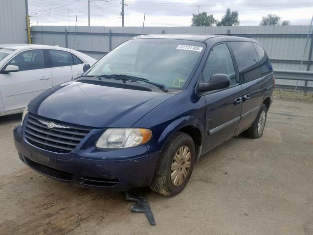 1A4GP45R96B631443 - 2006 CHRYSLER TOWN & COU BLUE photo 2