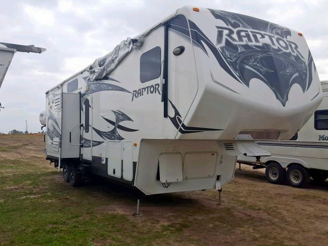 4YDF31022DR800967 - 2013 KEYSTONE RAPTOR WHITE photo 1