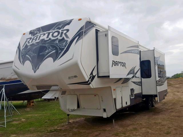 4YDF31022DR800967 - 2013 KEYSTONE RAPTOR WHITE photo 2