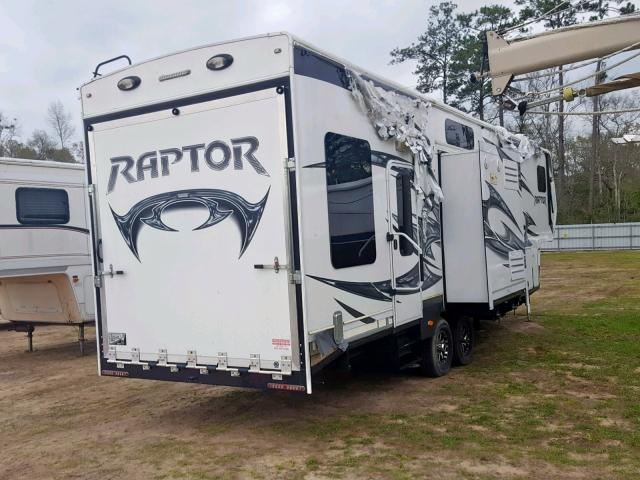 4YDF31022DR800967 - 2013 KEYSTONE RAPTOR WHITE photo 4