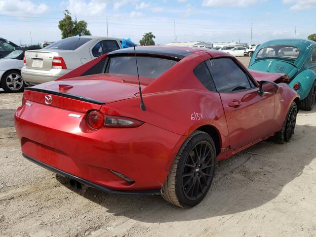 JM1NDAL74H0100235 - 2017 MAZDA MX-5 MIATA RED photo 4