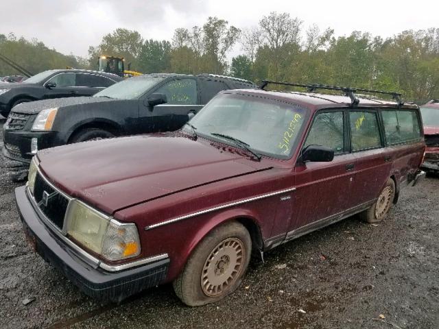 YV1AW8808P1947579 - 1993 VOLVO 240 RED photo 2