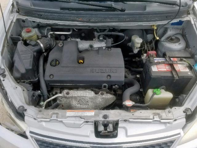 JS2RC62H065352484 - 2006 SUZUKI AERIO SILVER photo 7