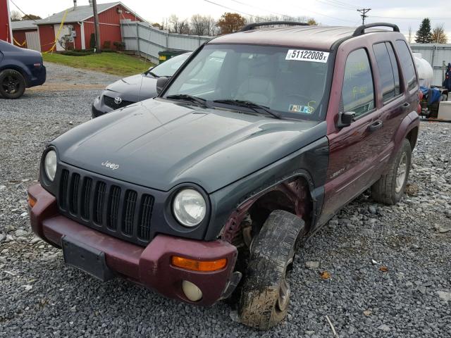 1J4GL58K22W134799 - 2002 JEEP LIBERTY LI RED photo 2