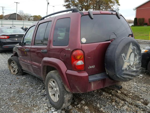 1J4GL58K22W134799 - 2002 JEEP LIBERTY LI RED photo 3