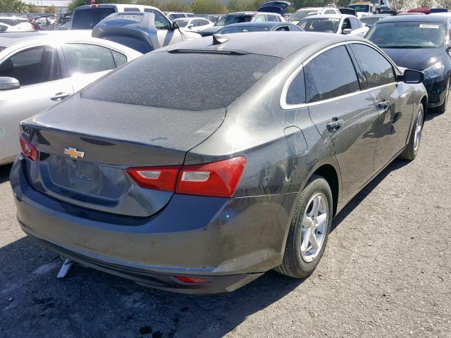 1G1ZB5ST0JF210353 - 2018 CHEVROLET MALIBU LS GRAY photo 4