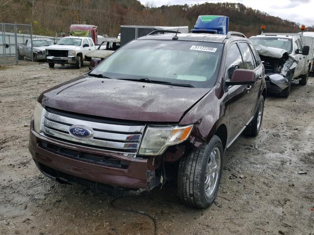 2FMDK3JC9ABB57219 - 2010 FORD EDGE SEL BURGUNDY photo 2